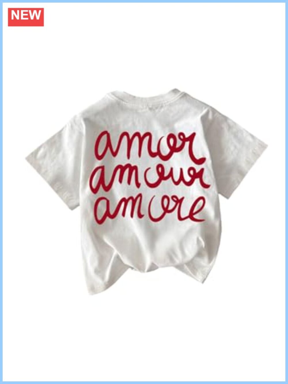 Women's Graphic Letter Tee Crew Neck Drop Shoulder Summer T Shirt